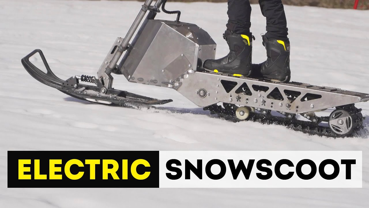 Scooter électrique balayeuse de neige