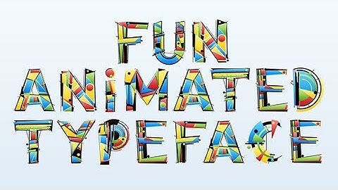 After Effects Template: Fun Animated Typeface