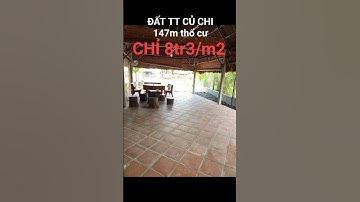 Đất thị trấn Củ Chi. 343m2. thổ cư 147m. GIÁ...HƠN 8tr/m2 thôi... #bandatcuchi #datcuchigiare
