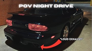 POV NIGHT DRIVE In My 2002 Pontiac Firebird Trans AM WS6!! *LOUD EXHAUST*