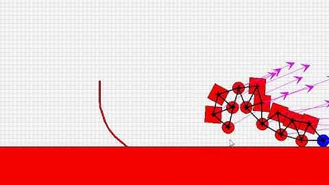 My JBox2D testbed #6 - More huge throttle controled vehicle