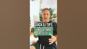 How to get more gigs as a DJ #djadvice #djs #djtips
