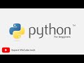 TUT1 : Setting up environment for Python Programming