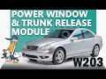 Mercedes-Benz W203 C-Class Window And Trunk Release Module Replacement