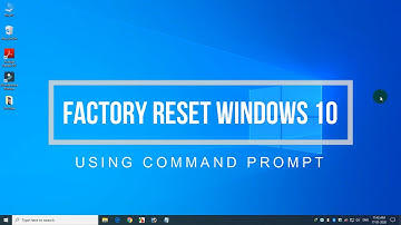 How To Factory Reset Or System Reset Windows 10 Using Command Prompt ( CMD )