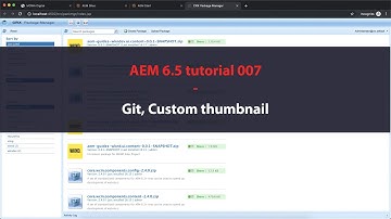 AEM 6.5 tutorials 007: git init and custom thumbnails