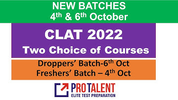New Batches for CLAT 2022 with Nitin Parmar