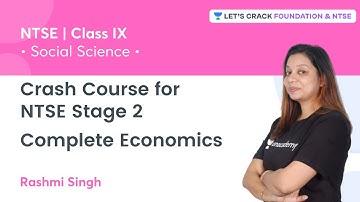 Crash Course - NTSE Stage 2 : Complete Economics | Class 9 | Social Science | Rashmi Singh