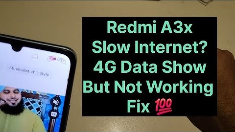 Redmi A3x Internet Setting Slow Data Fix