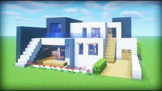 【Minecraft】Modern House Tutorial / How to Build #9