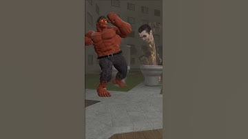 SCP 096 VS RED HULK VS SKIBIDI G MAN #garrysmod #gmod #hulk #skibiditoilet #scp096