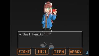 Just Monika Megalovania | Made by CMD God