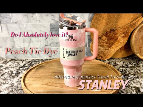 Target Exclusive Stanley 40oz Adventure Quencher Peach Orange Tie Dye  Tumbler