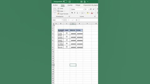 CÓMO AJUSTAR COLUMNAS Y FILAS AUTOMÁTICAMENTE  #exceltips #shorts #excelcourse #exceltutorial