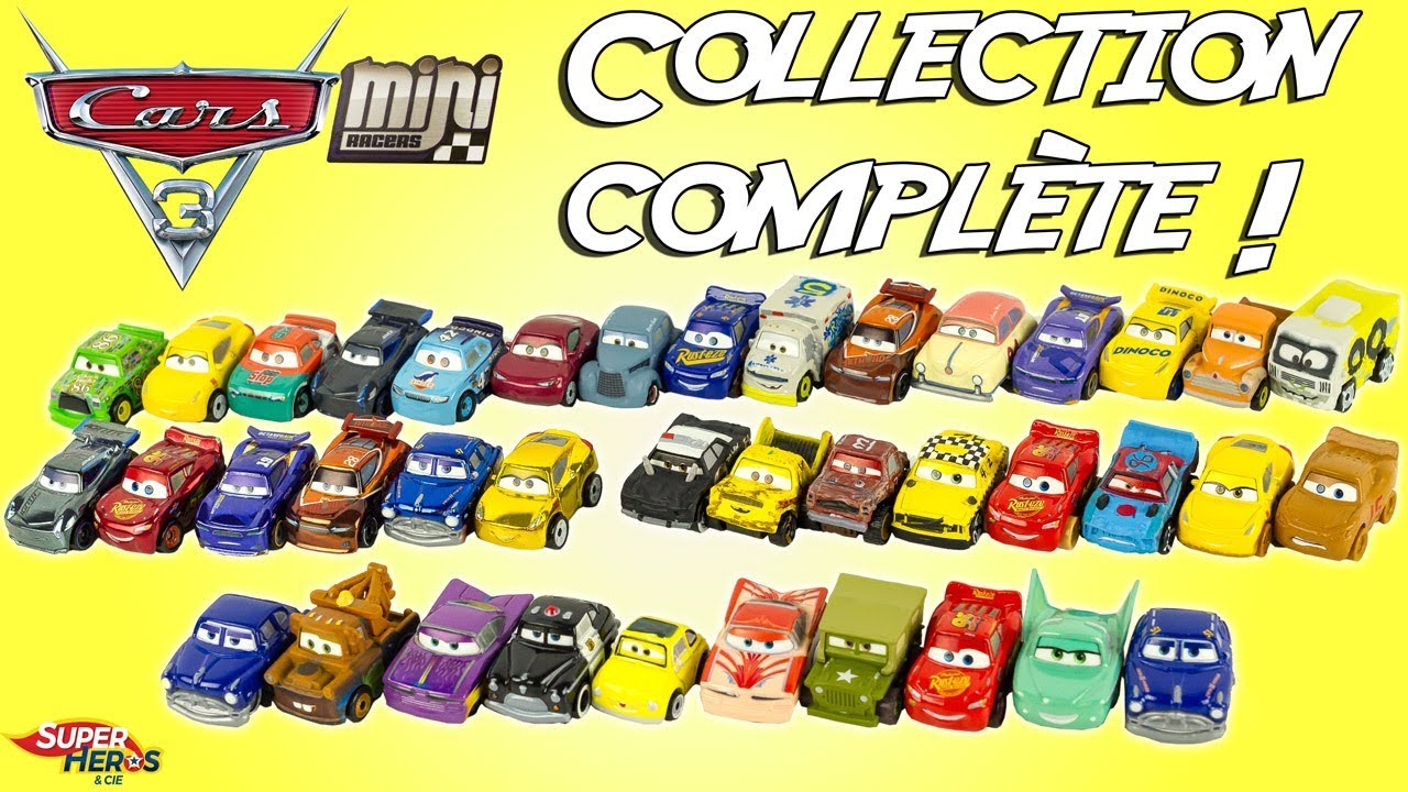 Mini Racers Collection Complète 39 Voitures Disney Cars Wave 1 à 3