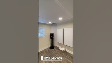 Recording Studio Before & After With 21 of our 4” & Triangle Bass Traps & Clouds With LED’s!