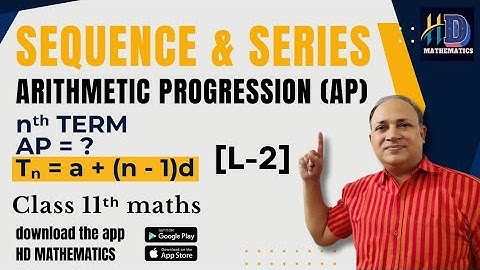 airthmetic progression  nth term sequence and series in hindi class 11 iit jee maths  faculty kota