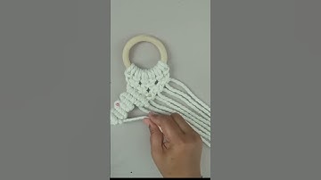 Macrame Knot Flower Tutorial #macrame #macrameflower #squareknot #macrametutorial #diy #crafts