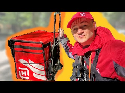 ДОСТАВКА НА ТЕЛЕЖКЕ. Новый вид транспорта Магнит Доставка пеший курьер заработок. Как облегчить труд