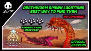 All DEATHWORM Spawn Locations - Easy DEATHWORM Farming | ARK: Survival Ascended