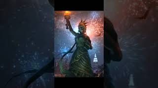 statue of liberty Vs statue of unity #shorts #usa