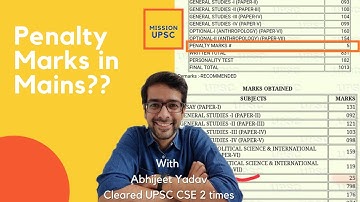 Penalty Marks in UPSC Mains??