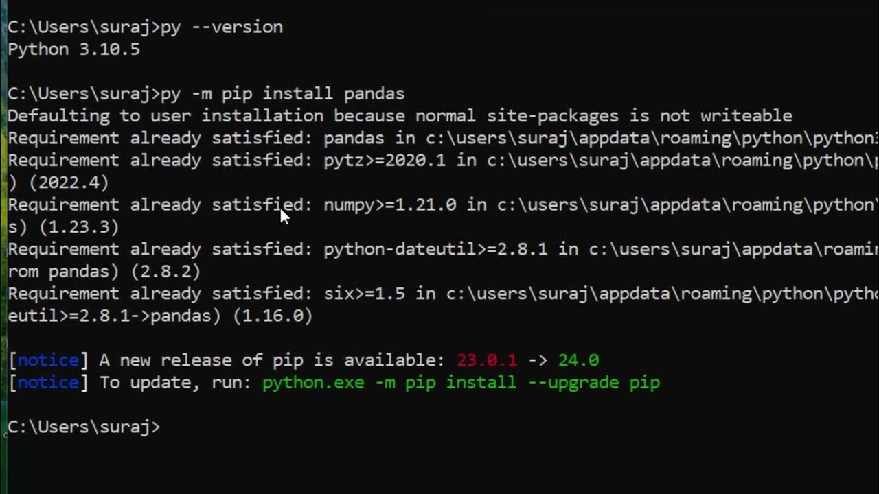 How to install numpy and pandas library in Python@COMPUTEREXCELSOLUTION ...