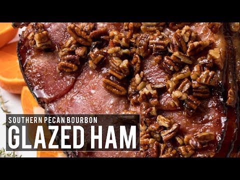 Southern Pecan Bourbon Glazed Ham