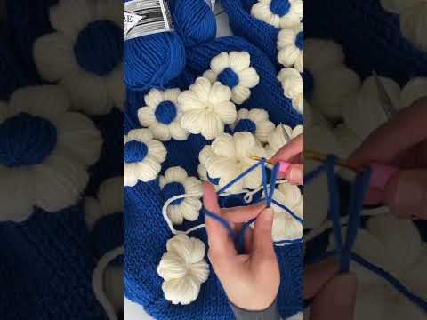 Örgü Çiçek,Papatya Yapımı/Knitting Flower Make.
