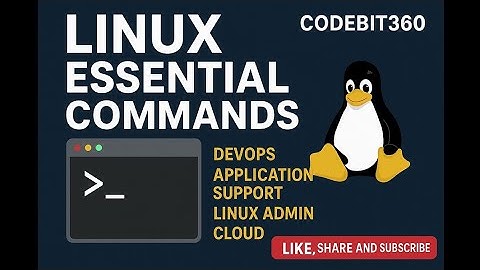 Linux Essential Commands  | Learn Linux for DevOps, Cloud & Application Support #codebit360 