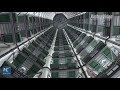 20-story automated parking garage starts trial operation in Chongqing, China