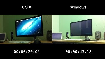 Mac OS X 10.8.2 vs Windows 7 Startup Time