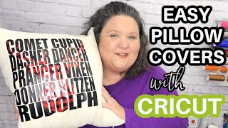 Easy Custom Pillow Covers with Cricut