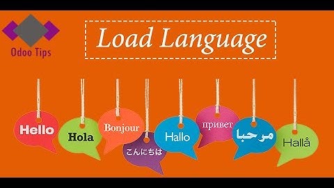 Odoo: How to add a new language
