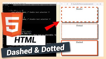 Add Dashed or Dotted Border | HTML and CSS Tutorial