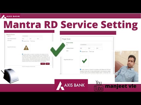 Rd service is not ready mantra /Axis Bank Bc Rd Service Not Ready/ install full mantra proces=2022