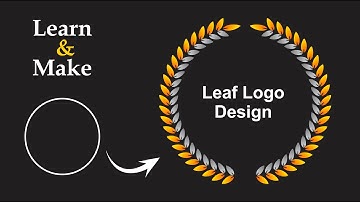 Corel draw logo design || Leaf logo || Graphic design tutorials for beginners || Graphic design