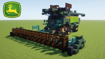 Minecraft John Deere X9 1180 Combine Harvester Tutorial!