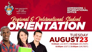 Regional and International Students Orientation | Admissions and International Office