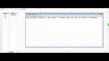 Excel DEGREES Function - How to use DEGREES Function