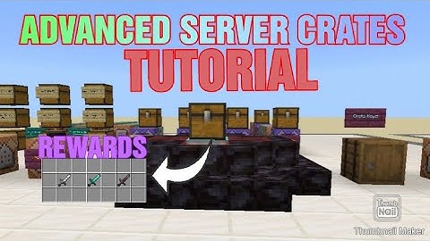 How To Make An Advanced Server Crates *UPDATED* Commands Minecraft Bedrock