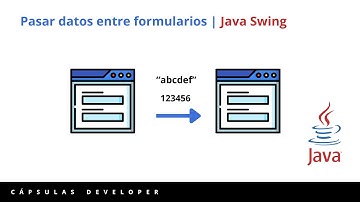Enviar y recibir datos entre formularios | Java Swing