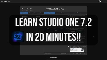 Get Started in Studio One 7.2 | 20-Minute Quick Start!!