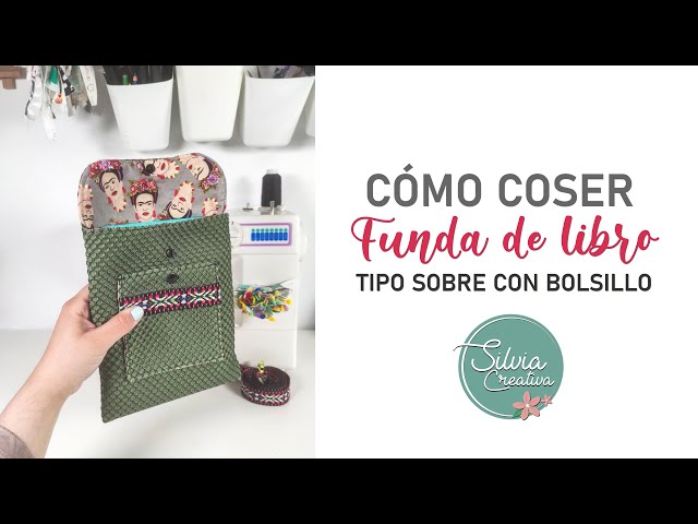 Coser una funda para libro / bullet / agenda / libreta - con bolsillo - muy  fácil 