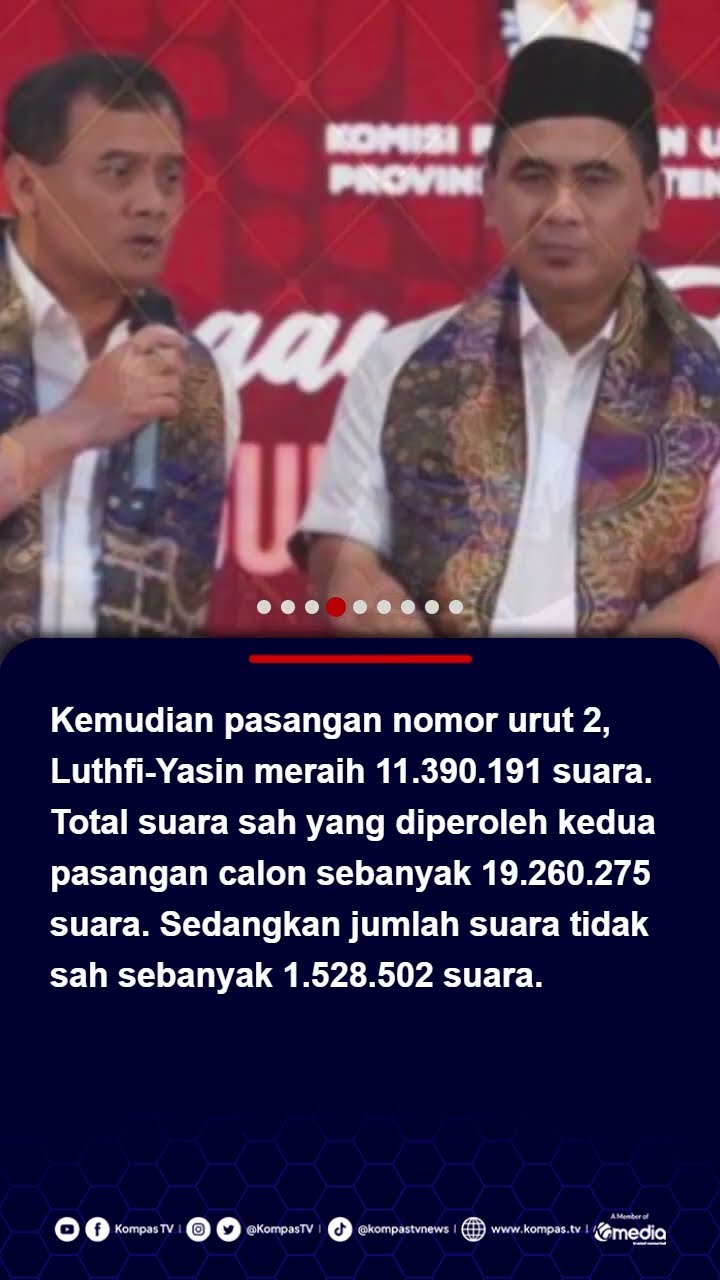 Luthfi-Yasin Unggul dari Andika-Hendrar, Ini Hasil Rekapitulasi Suara Kedua Paslon #pilkadajateng