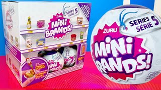 MINI BRANDS SERIES 5 TOY UNBOXING | 5 SURPRISE ZURU TOYS