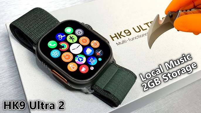 HK9 Ultra 2 SmartWatch vs Original Apple Watch Ultra 2 - SENSORS TEST!  (watchOS 10, 2GB Storage) 