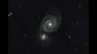 Галактика M51"Водоворот" в созвездии Гончих псов. Вид с балкона.