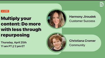 Multiply your content: Do more with less through repurposing