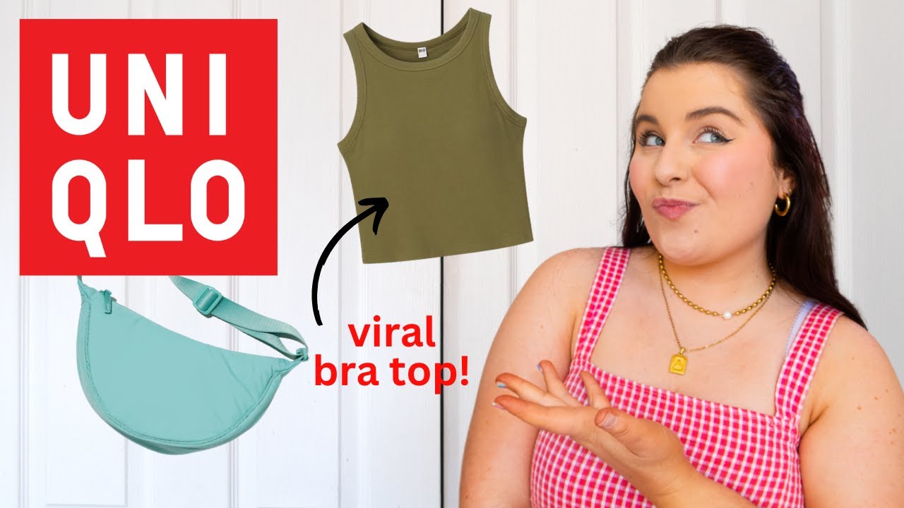 Midsize Uniqlo Try On Haul! Trying the VIRAL BRA TOP & Cross Body